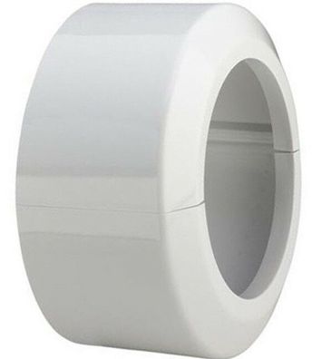 Sanit Klapprosette WC-Stutzen 110mm DN100 Abdeckrosette Ablaufrohr Anschlussrohr