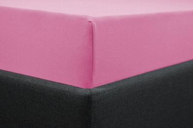 Jersey Spannbettlaken 160x200 pink! Top Qualität