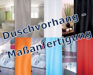 Duschvorhang Maßanfertigung Sonderanfertigung z.B WEISS 280x240 cm Breite und...