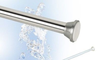 Duschvorhangstange 70 - 110 ALU Silber glänzend