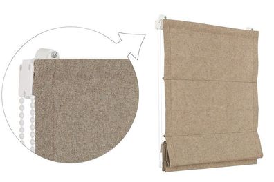 Raffrollo Faltrollo 50x175 cm Cappuccino Jalousie Premium