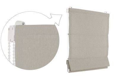Raffrollo Faltrollo 50x175 cm Sand Jalousie Premium