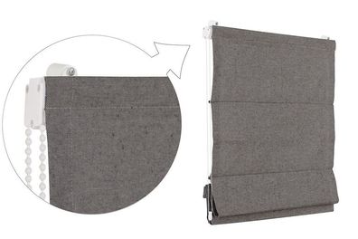 Raffrollo Faltrollo 80x240 cm Schoko Braun Jalousie Premium