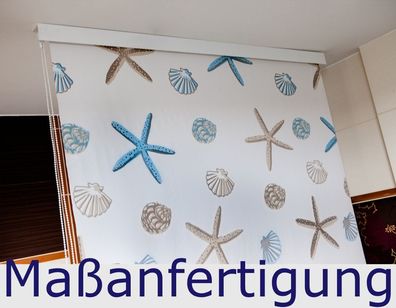Maßanfertigung Halb-Kassetten Duschrollo Modell Oceanic