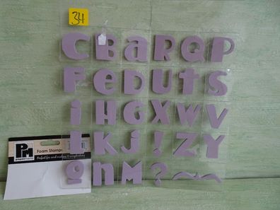 Folia Plaid Kars Variostempel Clear-Stamps Schriften ABC Buchstaben Zahlen
