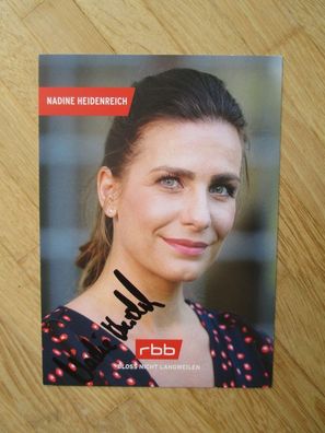 RBB Fernsehmoderatorin Nadine Heidenreich - handsigniertes Autogramm!!!!