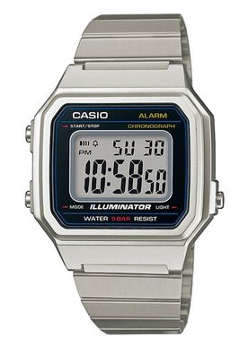 Casio Collection Uhr | Digital Tagesalarm Edelstahlband B650WD-1AEF