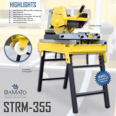 BAMATO Steintrennmaschine STRM-355