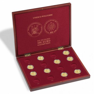 Leuchtturm Münzkassette Volterra für 16 dt. 100-Euro-Goldmünzen „UNESCO Welterbe"