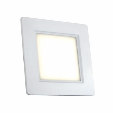 Design Light LED Deckeneinbauleuchte Stella quadratisch weiß 6W 400 Lumen 230V