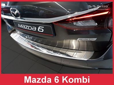 Edelstahl Ladekantenschutz für Mazda 6 Kombi