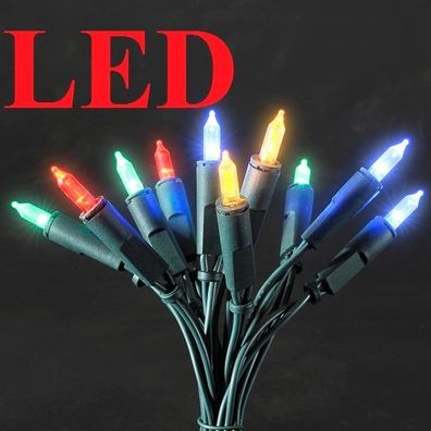 LED Mini-Lichterkette 100er bunt 14,85m Konstsmide 6304-500