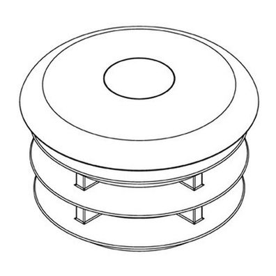 Verschlusskappe aus Kunststoff, 1" (33,7 mm)