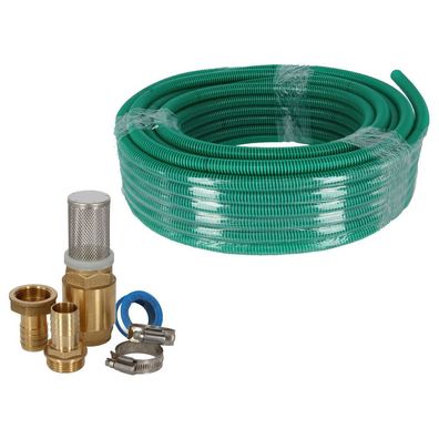 Saugschlauch-Set (IG) f?r Weidepumpen, 7 m / ? 25 mm, inkl. Saugkorb, R?ckschlagventi