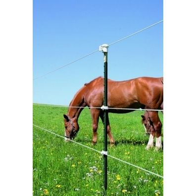 T-Pfosten Set für ca. 1000 m Weidezaun, Zaunhöhe ca. 1,75 m, gelbe Isolatoren für Sei