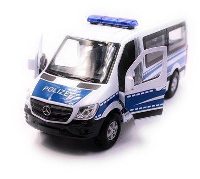 Mercedes Benz Sprinter Polizei Modellauto Auto Maßstab 1:34 (lizensiert)