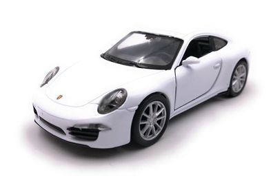 Modellauto Porsche 911 Carrera S Weiss Auto Maßstab 1:34-39 (lizensiert)