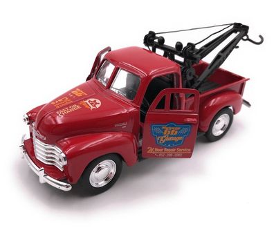 Modellauto Chevrolet Tow Truck Pic Up Rot Auto Maßstab 1:34-39 (lizensiert)