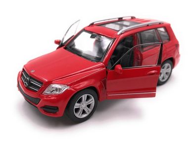 Modellauto Mercedes Benz GLK SUV Rot Auto Maßstab 1:34-39 (lizensiert)