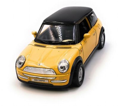 Modellauto Mini Cooper Gelb Auto 1:34-39 (lizensiert)