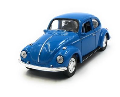 Modellauto VW Käfer Beetle Blau Auto 1:34-39 (lizensiert)