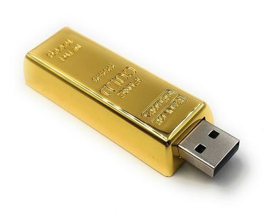 Goldbarren Edel aus Metall Funny USB Stick div Kapazitäten