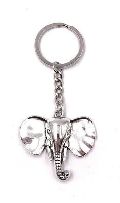 Schlüsselanhänger Elefant mit Riesen Ohren Metall Anhänger Charm