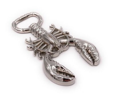 Schlüsselanhänger Flaschenöffner Kronkorken Skorpion silber Anhänger Keychain