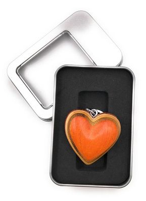 Schlüsselanhänger Holz Herz Liebe dick Liebesymbol Anhänger in Geschenkbox