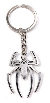 Schlüsselanhänger Keychain Silber Metall Anhänger Spinne Spider Lange Beine