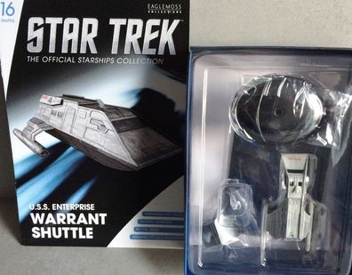 Star Trek Warrant-Shuttle #16 from the U.S.S. Enterprise NCC-1701 Eaglemoss engl.