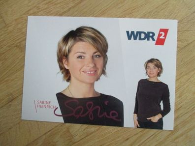 WDR Moderatorin Sabine Heinrich - handsigniertes Autogramm!!!