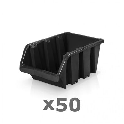 50 x Lagerbox Größe 3 schwarz