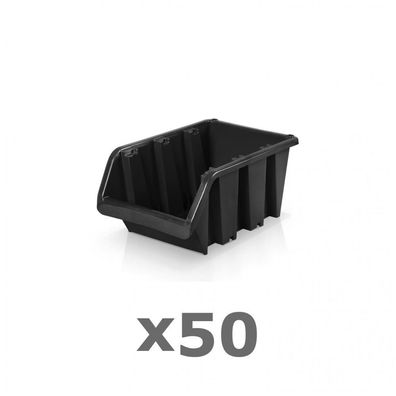 50 x Lagerbox Größe 1 schwarz
