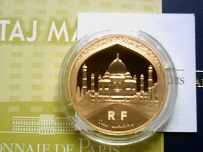 Original 200 euro 2010 PP Frankreich Taj Mahal Gold 1 Unze 999er Gold