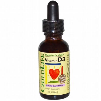 ChildLife, Vitamin D3 für Kinder & Babys (Beerenaroma, 30 ml)