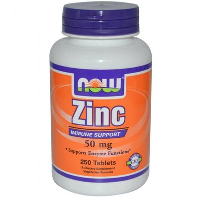 Now Foods, Zink (50 mg, 250 Tabletten)
