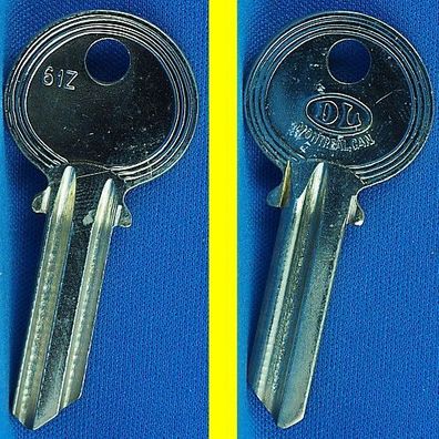 DL Schlüsselrohling 61Z für Zeiss Ikon Profil N1 - Profilzylinder PZ - Türzylinder