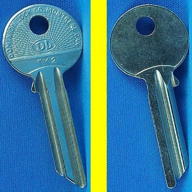 DL Schlüsselrohling TK2 für Tok, Trelock, Winkhaus Türzylinder / Normalprofil links