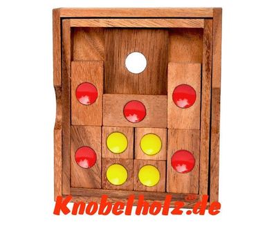 Khun Phan large das Escape Schiebespiel Denkspiel Knobelspiel Geduldspiel aus Holz