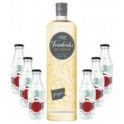 Friedrichs Gin Liqueur Ginger 0,7l 700ml (31% Vol) + 6x Goldberg Japanese Yuzu