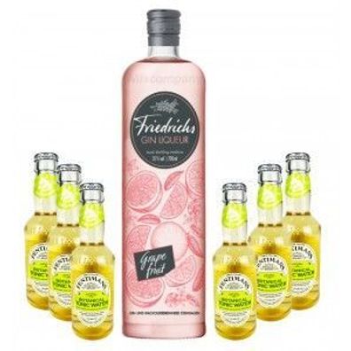 Friedrichs Gin Liqueur Grapefruit 0,7l 700ml (31% Vol) + 6x Fentimans Botanical