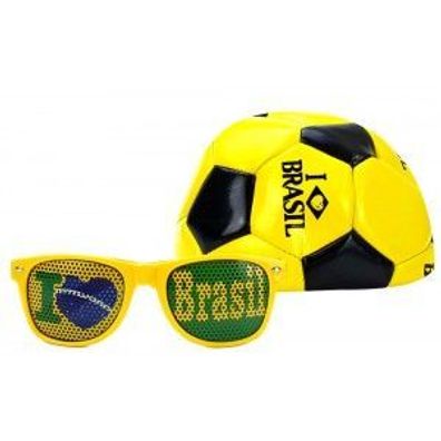 PASSOA I Love Brasil Brille / Fußball - WM / EM Zubehör / Fanartikel - Sonnenbr