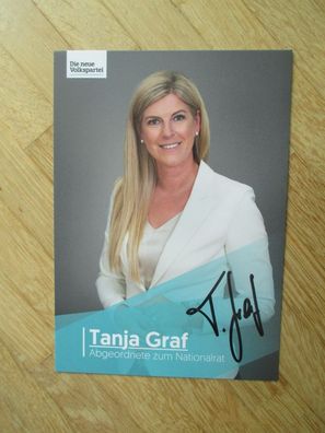 Österreich ÖVP Politikerin Tanja Graf - handsigniertes Autogramm!!!