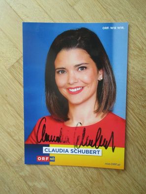 ORF Moderatorin Claudia Schubert - handsigniertes Autogramm!!!!