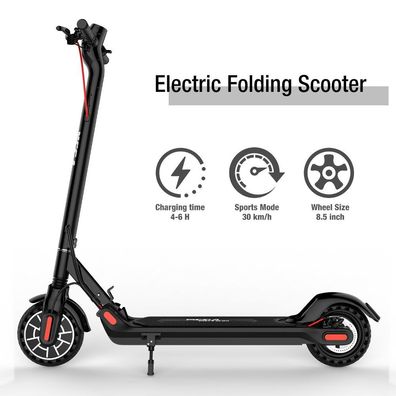Elektroroller scooter Höchstgeschwindigkeit 30 km/ h, 350W Motor, Anti-Rutsch-Reifen