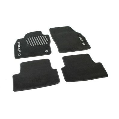 Original Seat Ibiza (6F) Trail Textil Fußmatten 4x Stoffmatten Velours schwarz