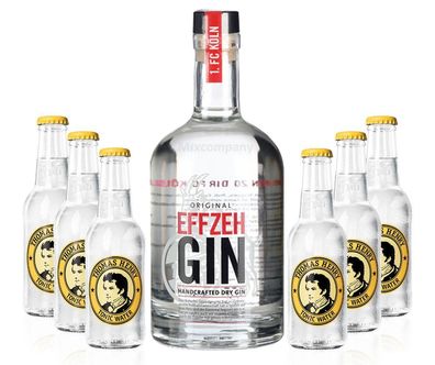 Effzeh Handcrafted Dry Gin 0,5l 500ml (42% Vol) + 6xThomas Henry Tonic Water 20