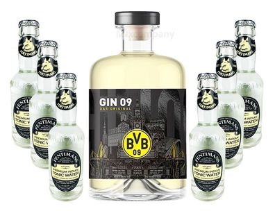 BVB Gin 09 Das Original 0,5l 500ml (43% Vol) + 6xFentimans Premium Indian Tonic