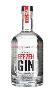 Effzeh Handcrafted Dry Gin 0,5l 500ml (42% Vol)- [Enthält Sulfite]